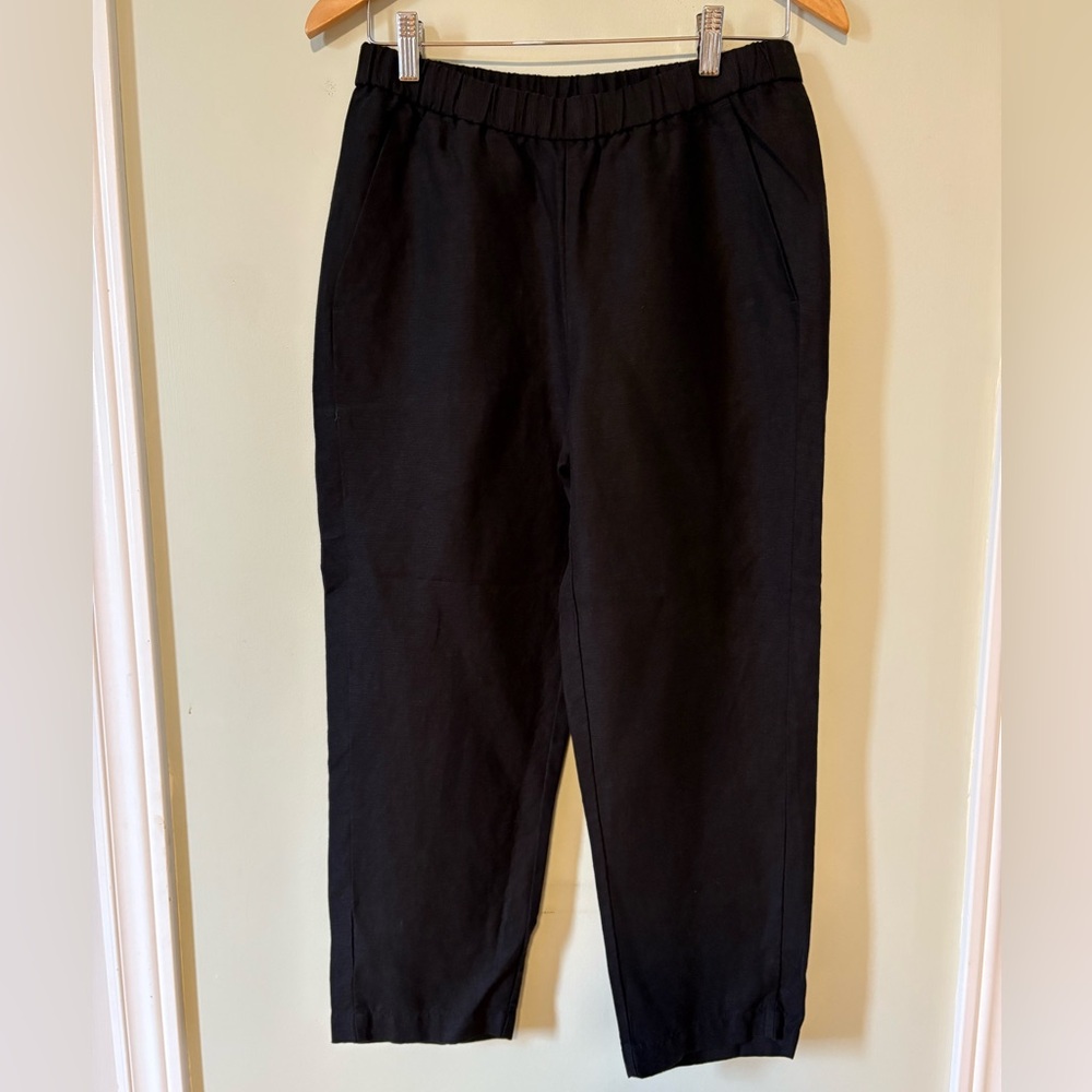 Eileen Fisher Black Cropped Ankle Pants